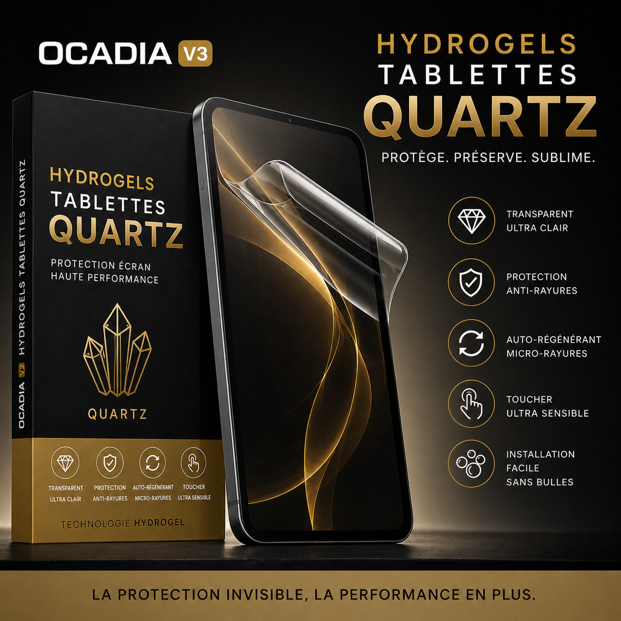 OCADIA Hydrogels Tablettes QUARTZ